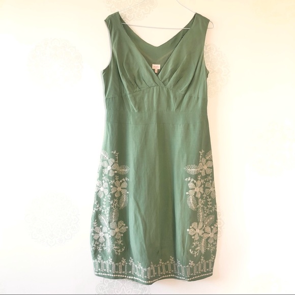 Whistles Dresses & Skirts - Whistles Silk Linen Spring Floral Dress Si…